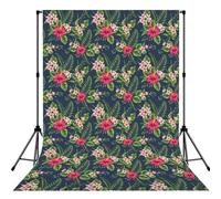 Tropical Flowers Frangipani Hibiscus, Photography Backdrop Photo Props 5x7FT Photo Background for Party Home Decoration