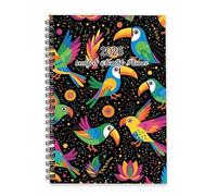 Tropical Flowers Journal 2026 A5 To Do List Notebook Notebook Organiser 2026 Journal Planner for Women Planner Diary for Work Week To View Monthly Year Diary with Dotted Line Note Page Slim