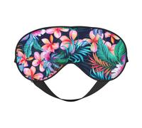Tropical Flowers Printing Double-Sided Eye Mask,Blackout for Sleeping, Comfort Sleep Eye Mask for All-Occasion