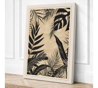 Tropical Foliage Study Canvas Wall Art Print 18x12 Inch