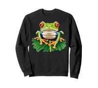 Tropical Frog Colorful Red-Eyed Tree Frog Sweatshirt