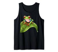 Tropical Frog Colorful Red-Eyed Tree Frog Tank Top