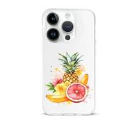 Tropical Fruit Banana Pineapple Cell Phone Basic Cases Compatible with iPhone 15/15 Plus/15 Pro/15 Pro Max