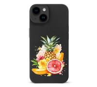 Tropical Fruit Banana Pineapple Cell Phone Basic Cases Compatible with iPhone 15/15 Plus/15 Pro/15 Pro Max