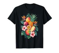 Tropical Fruit Bouquet Hibiscus Pineapple Passion T-Shirt