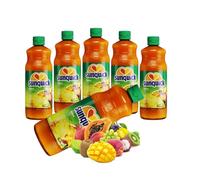 Tropical Fruit Juice Concentrate, Natural Ingredients, Six 700ml Bottles, Makes 210 Total Glasses