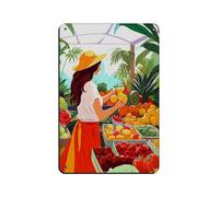 Tropical Fruit Market Thailand Printable Retro Poster Metal Tin Sign Chic Art Retro Iron Painting Bar People Cave Cafe Family Garage Poster Wall Decoration 8x12inch(20x30cm)