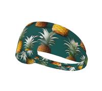 Tropical Fruit Paradise Print Elastic Exercise Headband, Breathable Hair Band For Makeup, Yoga, Running, Sports
