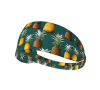 Tropical Fruit Paradise Print Elastic Exercise Headband, Breathable Hair Band For Makeup, Yoga, Running, Sports
