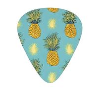 Tropical Fruit Pine Printed Custom 12 Pieces Guitar Pick In A Box,The Pick Makes Sound Clear, Ukulele, Electric Bass (0.46 0.71 0.96mm)