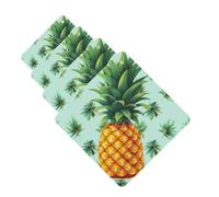 Tropical Fruit Pineapple Car Air Freshener Cards for Women Men 4 Pack Cute Car Accessories Long Lasting Scent Car Diffuser Hanging Auto Aromatherapy Tablets Car Fresheners Gifts