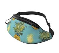 (Tropical Fruit Pineapple) Fanny Pack Waist Bag Adjustable Shoulder Strap Bum Bag for Men Women Travel Hiking Running