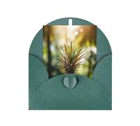 Tropical Fruit Pineapple Print Adorable Blank Cards& Envelopes,Unique Designs Perfect for Festivals, Invitations