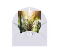 Tropical Fruit Pineapple Print Adorable Blank Cards& Envelopes,Unique Designs Perfect for Festivals, Invitations