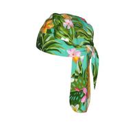 Tropical Fruit Pineapple Print Skull Cap Moisture Wicking Bike Headwrap Lightweight Helmet Liner Adult Modern Hat 55-60 cm