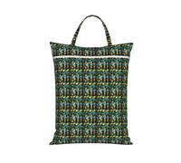Tropical Fruit Pineapple Print Travel Laundry Bag Foldable Lightweight Camping Beach Dorm Weekend Getaways