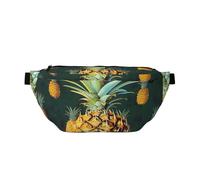 Tropical Fruit Pineapple Printed Waist Bag Adjustable Bum Bag Lightweight Travel Waist Fanny Pack Belt for Walking Cycling Hiking Travel