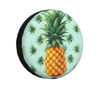 Tropical Fruit Pineapple Spare Tire Cover Waterproof Dustproof Car Wheel Protectors Portable Spare Tire Cover Universal Fit for