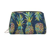 Tropical Fruit Pineapple Toiletry Pouch, Travel-Friendly Makeup Organizer for Makeup Brushes, Lipsticks