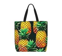 Tropical Fruit Pineapples Print Tote Bag For Womenshoulder Reusable Shopping Casual Travel Summer Beach Bags