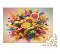 Tropical Fruit Platter 1000 Piece Jigsaw Puzzle Paper for Adults Colorful Fruit Feast Puzzle Game for Family Stress Relief Home Decor Gift 70x50cm/1000pcs