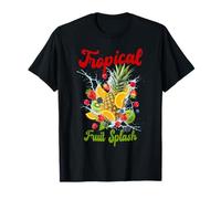 Tropical Fruit Splash Pineapple, Orange, Strawberry, Kiwi T-Shirt