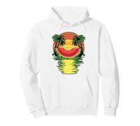 Tropical Fruit Watermelon Summer Fruitarian Pullover Hoodie