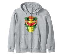 Tropical Fruit Watermelon Summer Fruitarian Zip Hoodie