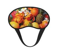 Tropical Fruits and Flowers Sleep Eye Mask for Women Men Soft and Comfortable Sleep Mask Blackout Sleeping Eye Cover for Travel Yoga Nap Shift Work