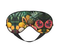 Tropical Fruits Eye Mask for Sleeping, Sleep Mask Blocks Light Perfect for Women and Men, Soft and Comfortable Blindfold for Travel