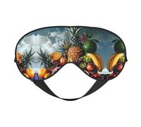 Tropical Fruits Eye Mask for Sleeping, Sleeping Mask Blocking Out Light Perfectly for Women and Men, Soft and Comfortable Blindfold for Travelling