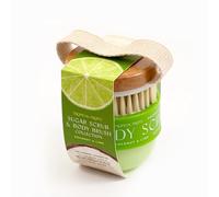 Tropical Fruits Gentle Exfoliating Sugar Scrub & Brush Coconut and Lime 150g