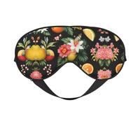 Tropical Fruits Print Eye Mask,Silk-Like Sleep Mask,Night Sleeping Mask for Men Women,for Sleep Relaxation