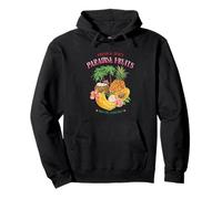 Tropical Fruits Summer Vibes Pineapple Mango Citrus Graphic Pullover Hoodie