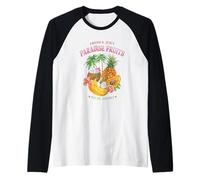 Tropical Fruits Summer Vibes Pineapple Mango Citrus Graphic Raglan Baseball Tee