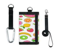Tropical Fruits Wallet Slim Small Pocket Money Organisers Bag Fruits Lemon Lightweight Portable Change Purse