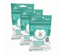 Tropical Gold Beauty Formula Niacinamide Exfoliating Toner Pads 30's x 3 - Pore Refining, Brightening & Smoothing Facial Pads, Gentle Daily Exfoliation, Clear & Even Skin Tone