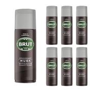 Tropical Gold Brut Deodorant Musk 200ml x 6 - Long-Lasting Freshness, Classic Masculine Scent, Daily Body Spray Pack