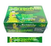 Tropical Gold Chewits Xtreme Sour Apple Chews 34g x 24 - Bulk Pack, Fruity Sour Candy, Party Sweets, Wholesale Value Box