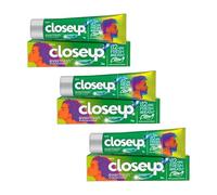 Tropical Gold Close Up Toothpaste Menthol Paradise 90g x 3 Pack - Fresh Breath Whitening Toothpaste, Cooling Menthol Formula