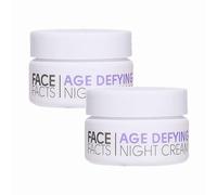 Tropical Gold Face Facts Age Defying Night Cream 50ml x 2 - Anti-Ageing Moisturiser, Firming & Hydrating Overnight Treatment, Smooth & Youthful Looking Skin, Twin Pack