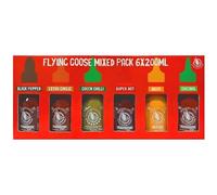 Tropical Gold FG Sriracha Chilli Sauce Selection Pack - 6 x 200ml Variety Set (Pepper, Extra Garlic, Green Chilli, Super Hot, Mayo & Original) | Hot Chilli Sauce Gift Pack