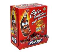 Tropical Gold Fini Cola Bottles Gum 200’s - Cola Flavoured Chewy Candy, Bottle Shaped Gummy Sweets, Fun Party Treat, Kids Favourite Confectionery Pack
