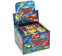 Tropical Gold Vidal Creepy Jelly Candy 11g x 66 Pack - Assorted Fruit Flavour Gummy Jelly Sweets, Soft Chewy Halloween Candy, Kids Party Treats, Fun Novelty Jelly Snacks Bulk Pack