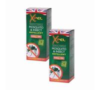 Tropical Gold Xpel Mosquito Repellent Roll On 75ml x 2 - Long Lasting Insect Protection, Travel Friendly, Non-Greasy Formula, Family Outdoor Essential