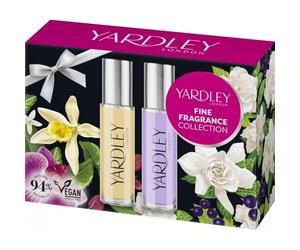 Tropical Gold Yardlley Contemporary Mini-EDT Set 2 x 10ml - Long-Lasting Fragrance Gift Set, Travel Size Perfume Duo, Premium Fresh & Elegant Scents