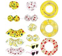 Tropical Goose Costume - Create A Cheerful Atmosphere In Your Backyard, Miniature Hat And Glasses Design, 50cm Swim Ring, Elastic Skirt Fit, Weather Resistant Textile Blend - For Patio & Terrace