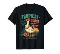 Tropical Goose On The Loose Beach Vacation Summer T-Shirt