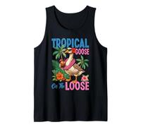 Tropical Goose On The Loose Hawaii Beach Summer Vacation Tank Top