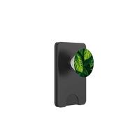 Tropical Green Leafs Jungle Botanical Graphic PopSockets PopWallet for MagSafe